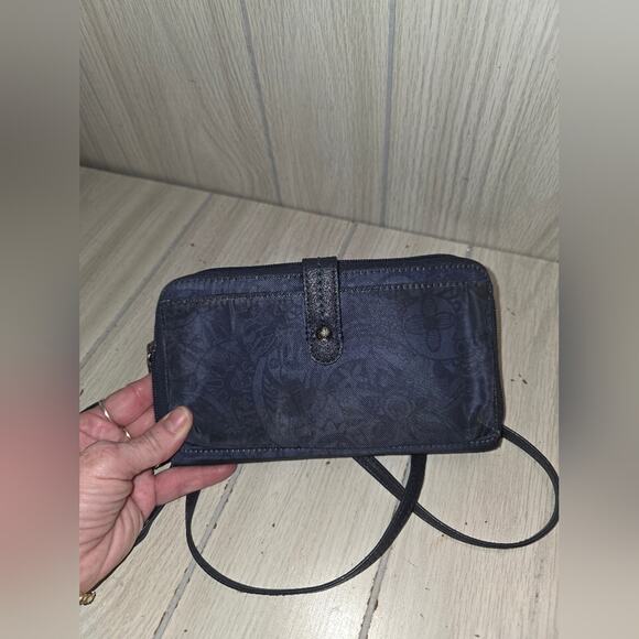 Sakroots Blue Floral Smartphone Crossbody Wallet Adjustable Boho Cottagecore - Picture 2 of 10